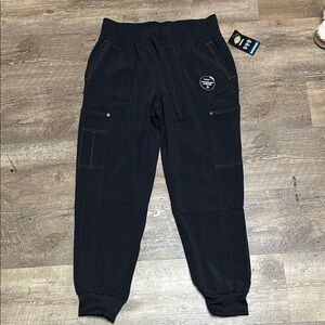 Women’s Scrubs Black Jogger Pants with Pockets
